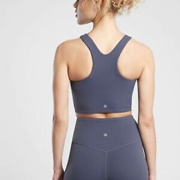 Athleta Conscious Crop medieval violet size small cup size A-C - Picture 2 of 4